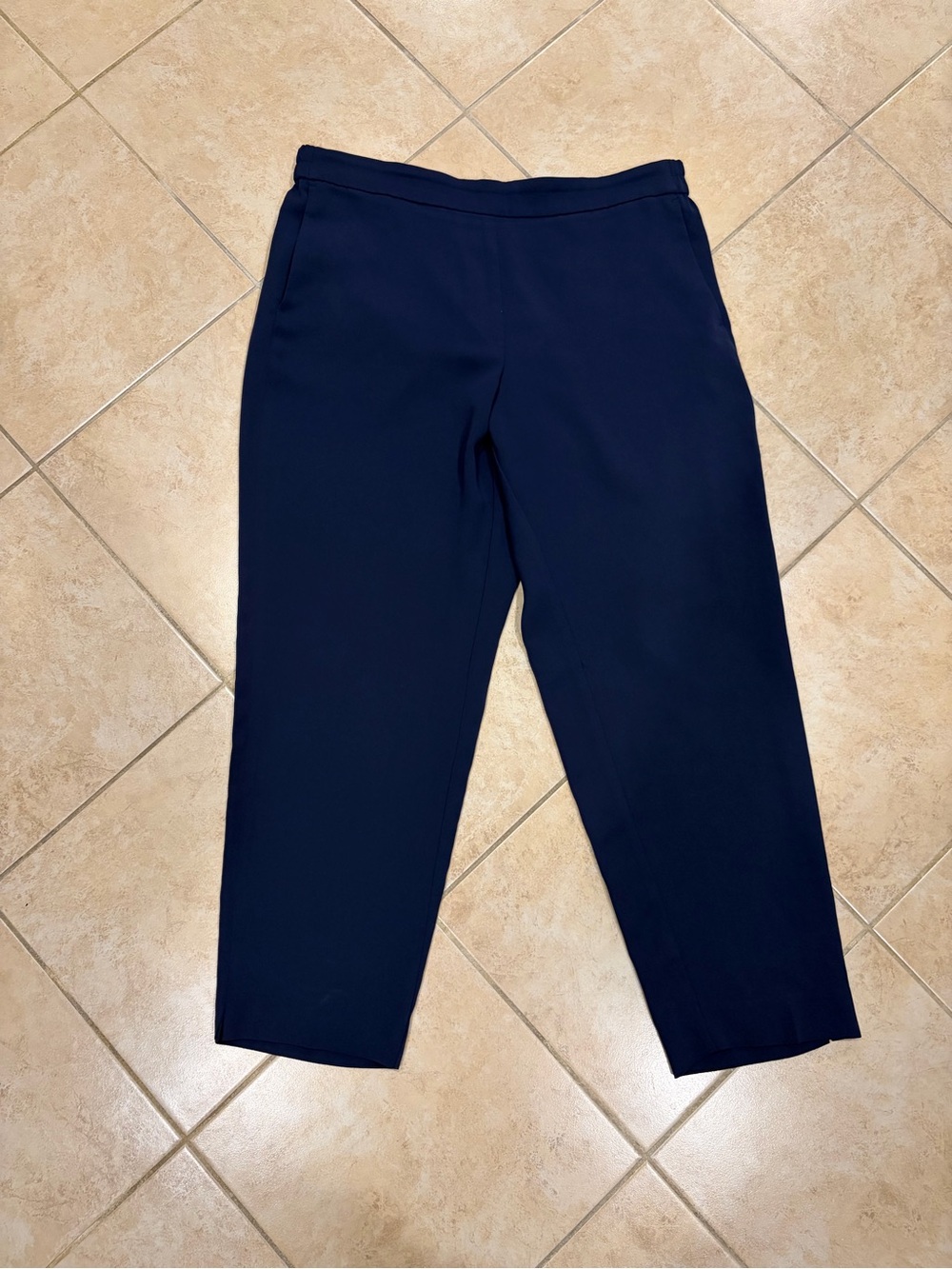 J. Crew Navy Straight-Leg Dress Pants